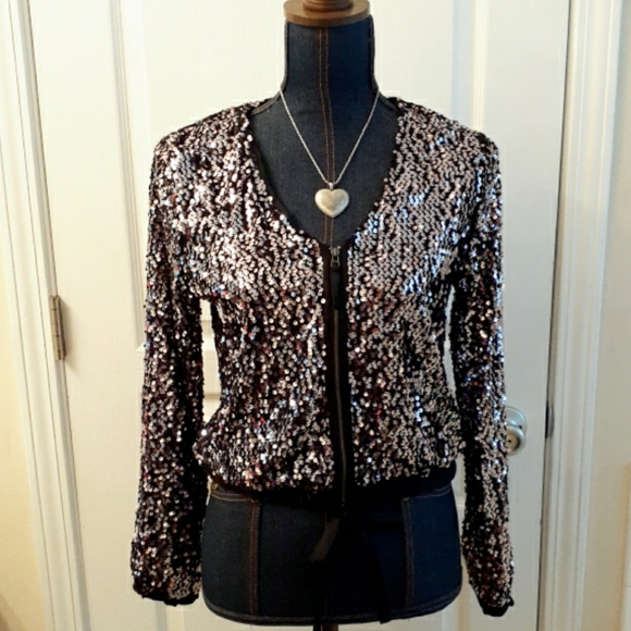 Gap Light Purple Sequin Jacket - Picture 9 of 9